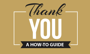 How to write a thank you card