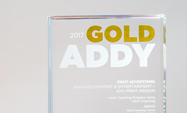 Team Abovo Claims First Gold ADDY Award