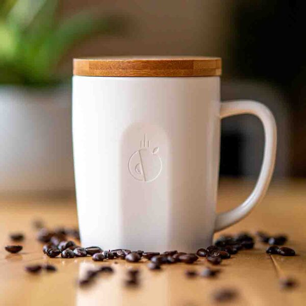 Abovo's Ceramic Mug (with wooden lid)