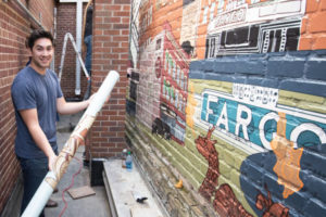 Andrew at Fargo Downtown Mural Art