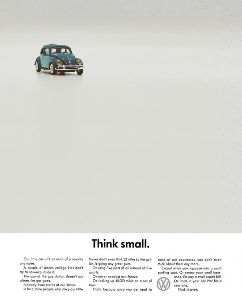volkswagen think small campaign case study