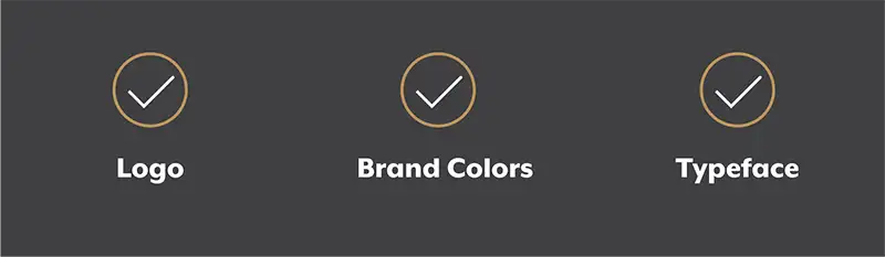Brand Guide includes logo, brand colors & typefaces