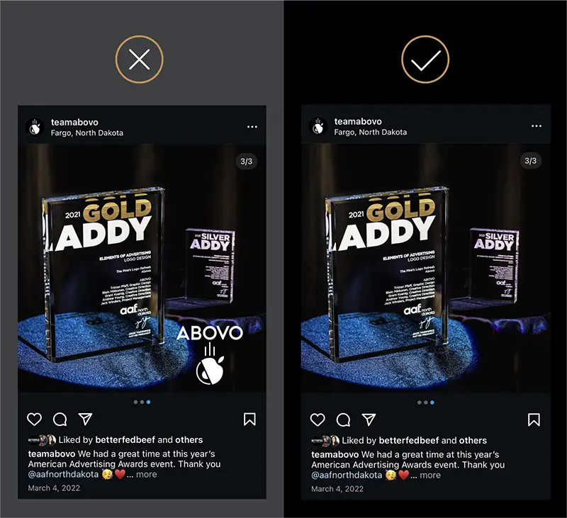 Don't: Put your logo everywhere Do: Limit to using your logo where it makes sense.